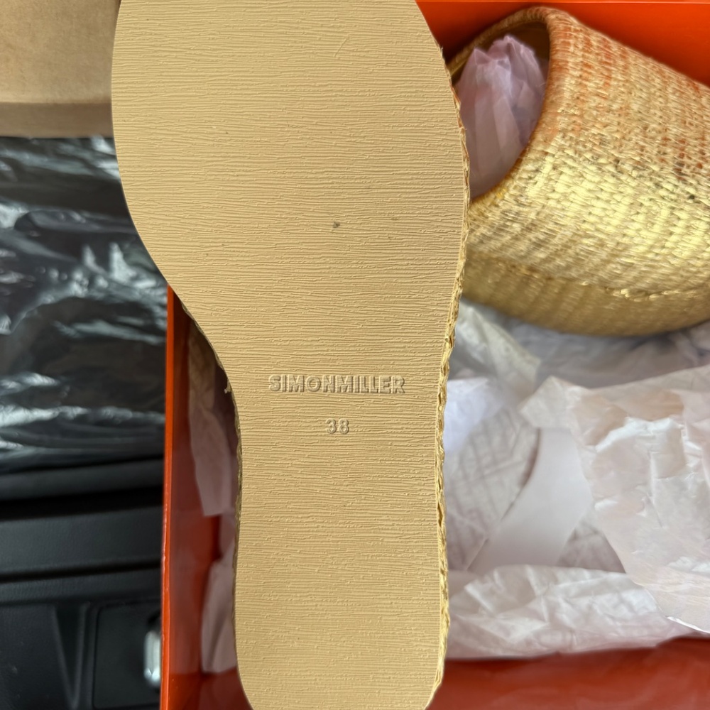 SIMONMILLER Cloudy Raffia Platform Slide Sandals … - image 3